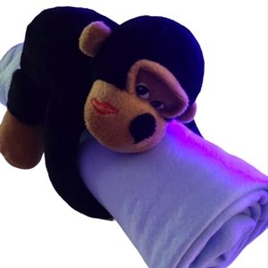 Dan Dee Collector. Stuffed  animal Monkey holding the blanket.